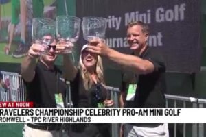 News 8 scores 2nd place at Travelers Championship's celebrity pro-am mini golf tournament