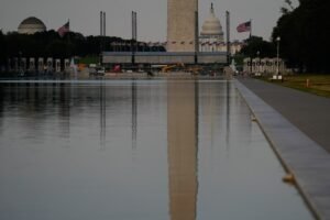 Reflecting Pool liner was cut with a sharp knife or razor, National Park Service says