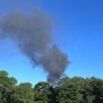 Crews battling Old Lyme garage fire