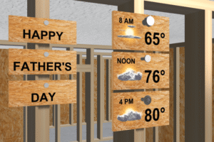 Near picture perfect on this Father's Day and first day of summer!