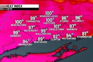 Hot and humid again Friday with scattered thunderstorms possible. The Weekend is looking great!