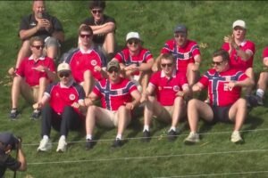 Norwegian soccer fans attend Travelers Championship to support countrymen