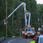 Route 66 closed in Hebron after vehicles hit pole, utility wires