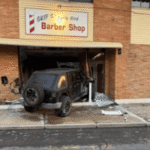 Car crashes into barber shop in Windsor Locks