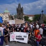 Thousands of Czechs rally against a government plan to overhaul the funding of public broadcasters