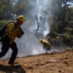 Firefighters battle blaze at South El Monte shooting range