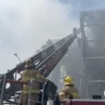 'This crisis is not over.' Boyle Heights fire keeps burning as officials warn of polluted air