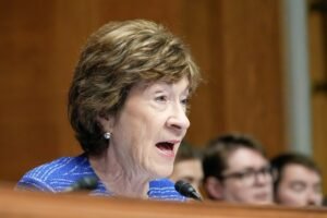 Maine Democrats are meeting to pick a new Senate nominee to face Republican Sen. Susan Collins