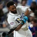 Tampa Bay Rays slugger Junior Caminero leaves All-Star Game after being hit on left hand