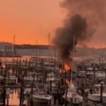 2 boats catch fire at Burr's Marina in New London