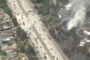 Eagle Rock brush fire damages multiple homes amid scorching summer heat
