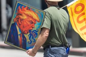 'It feels like it never ends — the evil': Pasadena demonstrators protest ICE shootings