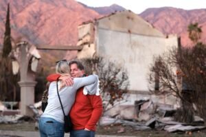 Mural at site of Jewish temple that burned in Eaton fire vandalized with swastikas, antisemitic graffiti