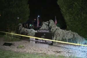 Storm damages National Iwo Jima Memorial in New Britain/Newington