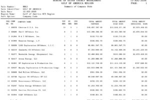 Third Gulf of America oil and gas lease sale pulls in nearly $83 million in high bids
