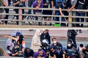 Anti-ICE protester accused of pouring lighter fluid on CHP car is sentenced to prison