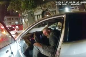 A typo by San Francisco police led to a violent arrest of an innocent driver, officials say